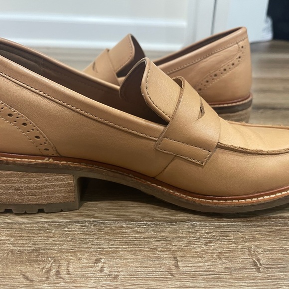 Earth Tan Leather Loafers - Picture 6 of 7